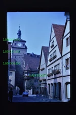 Dia Galgengasse Rothenburg shops Gallows Tower 1977