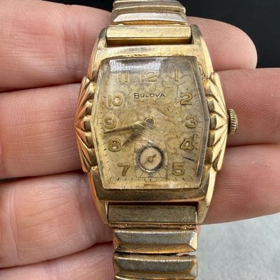 Vintage Bulova Watch Gold Tone Expandable AS IS READ | eBay display picture 2