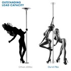 Yescom Static Spinning Stripper Pole Kit 9.25FT for Party Club Exercise, Silver — photo 7
