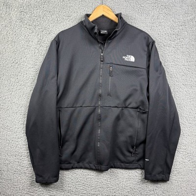 North Face Jacket Mens Large Black Wind Wall Full Zip TNF