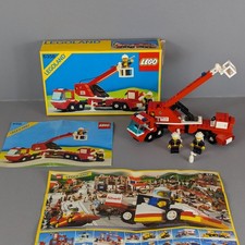 LEGO 6358 Drehleiterwagen Feuerwehr OVP & BA 100% komplett 80er super Zustand 