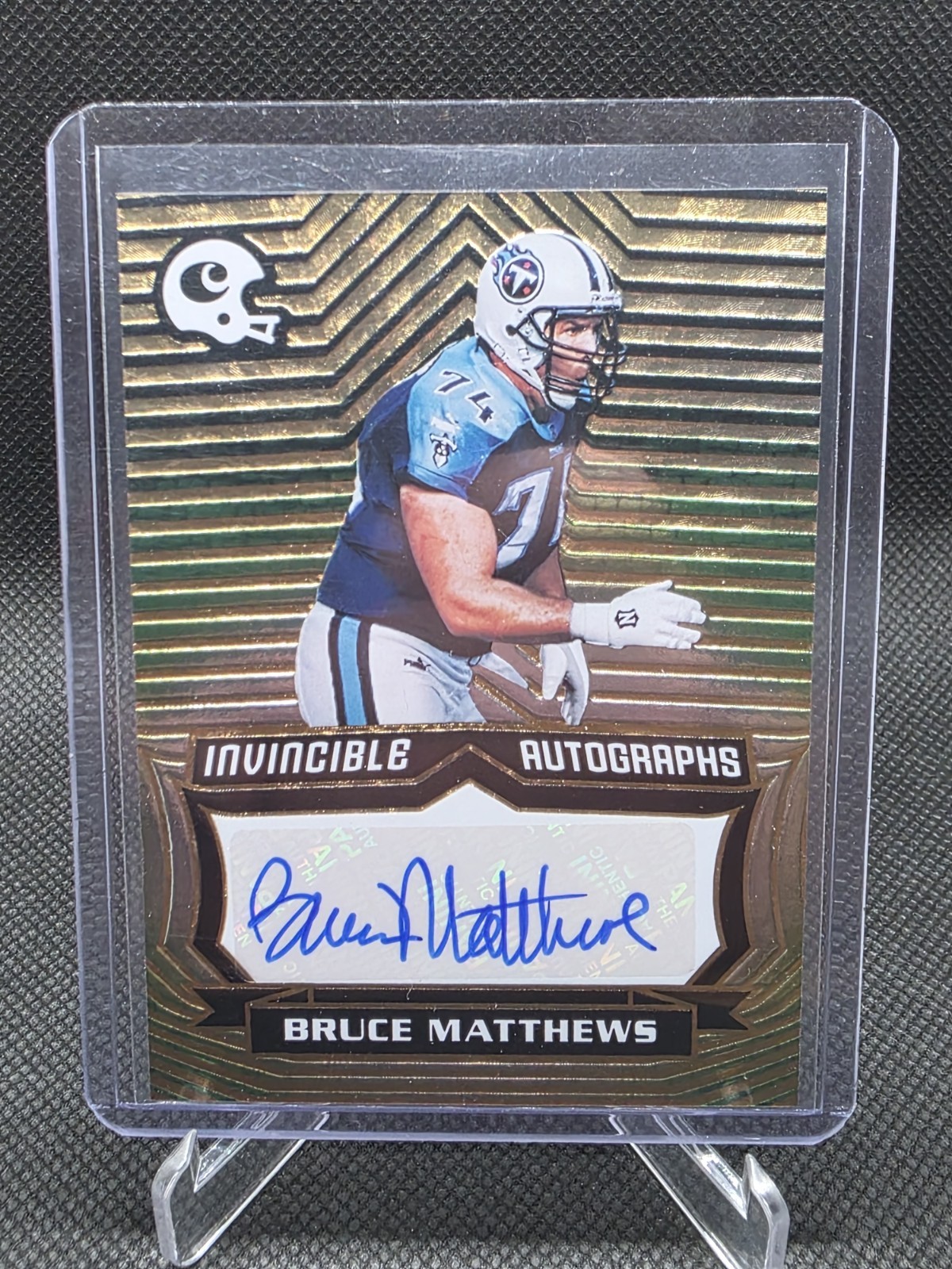 2021 Panini Chronicles #INV-BMA Bruce Matthews Invincible Autographs