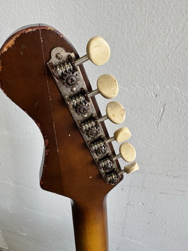 Barclay Harmony H74-3 Meteor Semi Hollowbody Vintage Guitar USA 1967 W Case - Picture 10 of 17