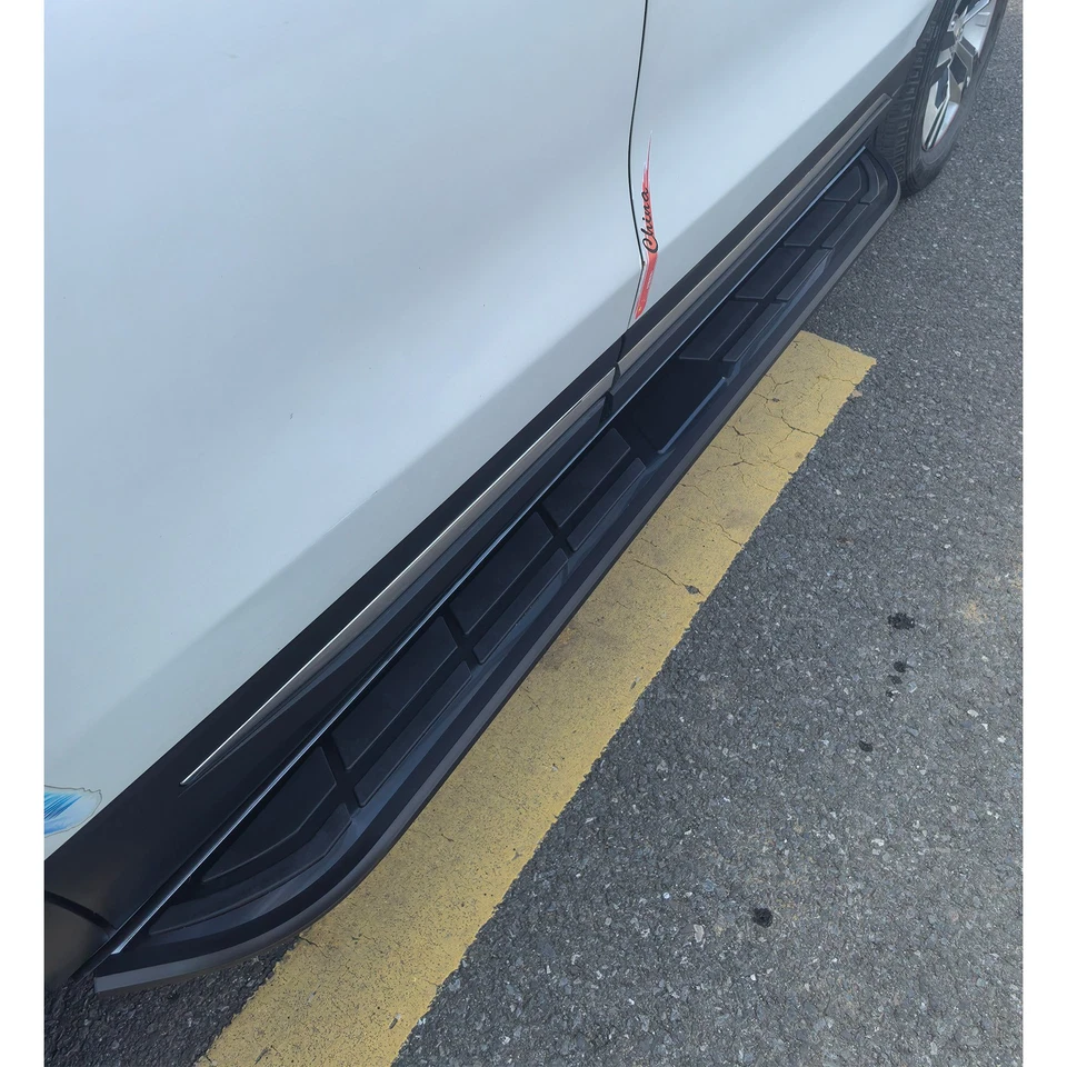 Se adapta a estriberas Nissan Murano 2015-2025 pedales de peldaño lateral barra Nerf fija Foto 3 de 4