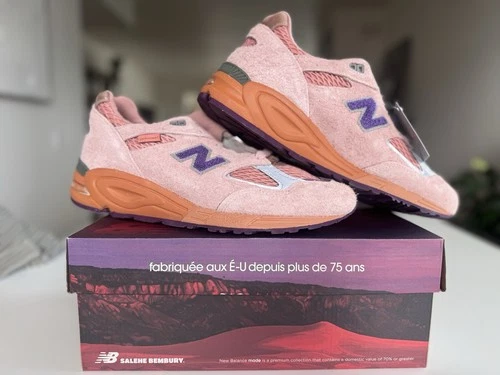 New Balance 990 V2 x Salehe Bembury Sand Be The Time Herren Größe 10,5