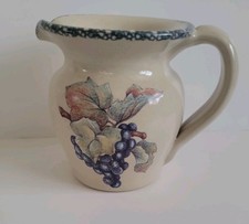 Vintage Casey Pottery Pitcher grapes Stonewar...