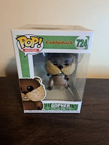 Funko Pop! Movies: Caddyshack Gopher #724 Vinyl Figure Retired w/Protector