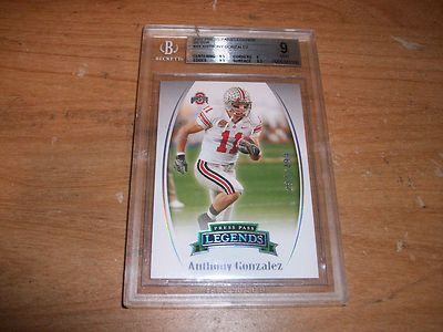 (2) 2007 Football Draft Picks Graded Anthony Gonzalez Rookie Cards Lot Colts