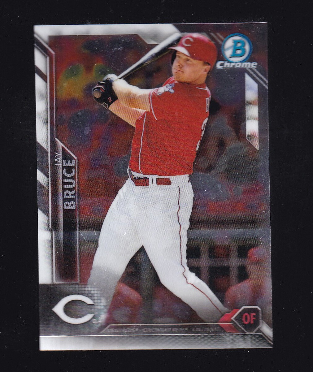 2016 Bowman Chrome Jay Bruce #103 Cincinnati Reds