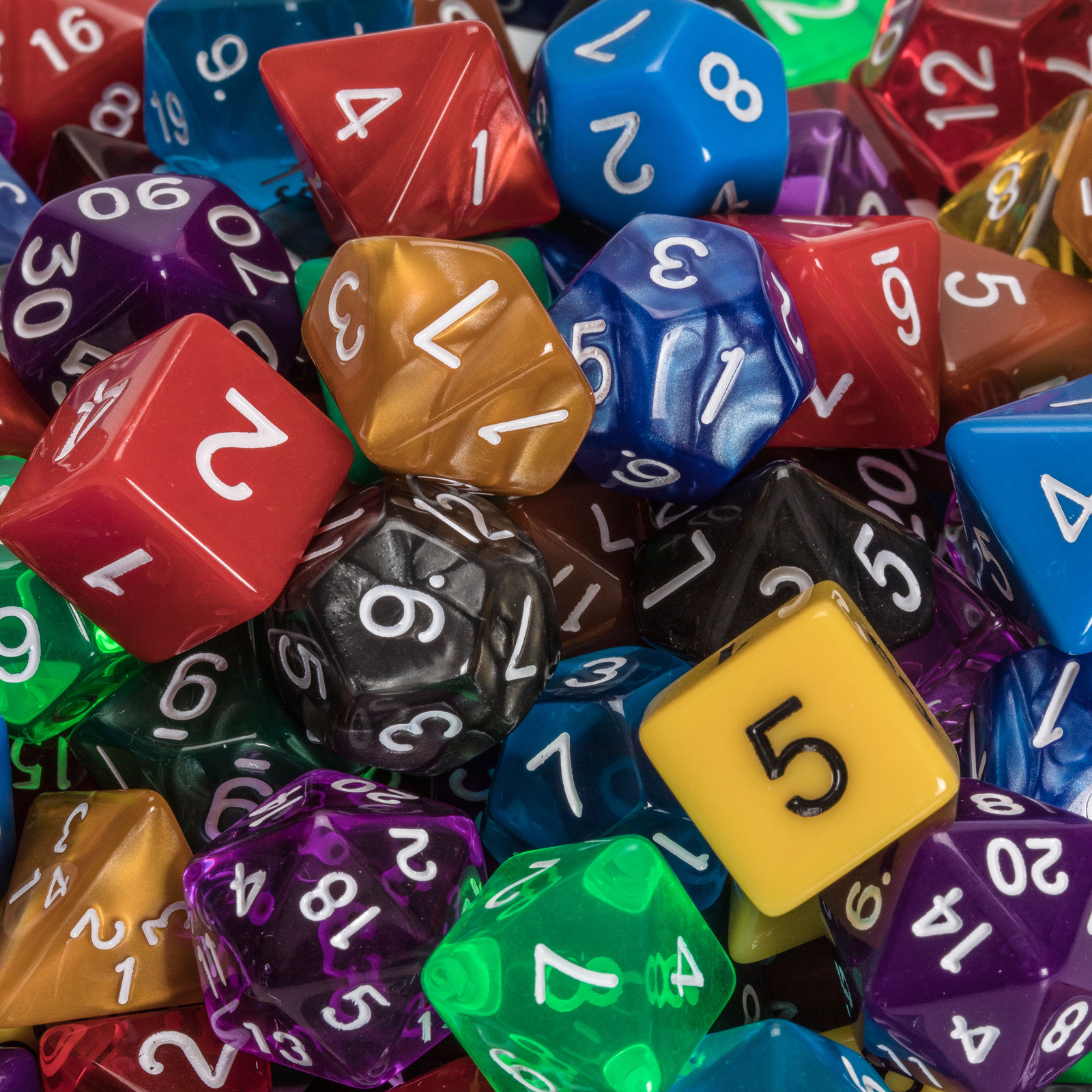 Yellow+Mountain+Imports+126+Polyhedral+Dice+18+Colors+With+Complete+Set ...