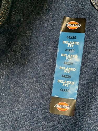 Pantalones de mezclilla Dickies Carpenter para hombre talla 44×30 nuevos con etiquetas calce relajado - Imagen 3 de 4