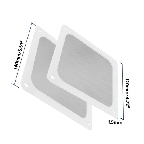 12/14cm Fan Dustproof Cover Fan Dust Filter Easy to Clean for PC Cooling Fan - Photo 8/9