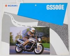1989 Suzuki GS500E GS 500 E Factory Dealer Sales Ad Spec Sheet OEM Brochure 89