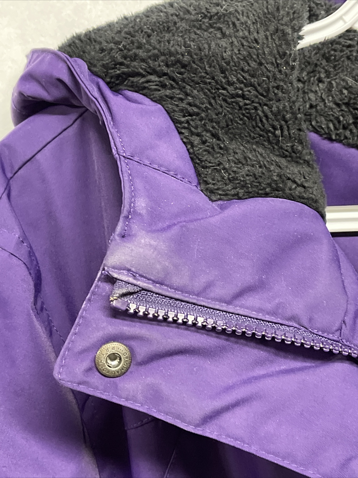 LL Bean Women's Winter Warmer Coat Fleece Lined Large Purple eBay