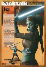 2003 Amy Allen Aayla Secura Interview Print Ad/Poster Star Wars Figure Toy Art