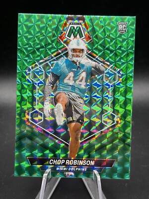 2024 Panini Mosaic Green Mosaic Chop Robinson #321 RC Rookie Miami
