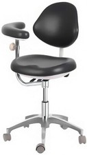Dental PU Leather Adjustable Doctor&Nurse Chair 360 Degree Rotation QY600 14#