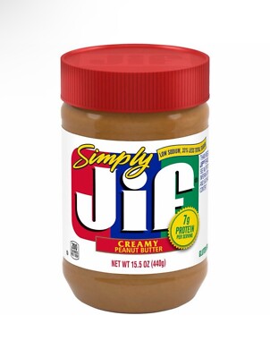  New Exclusive JIF Simply Creamy Peanut Butter 7g Protein Low Sodium Jar 15.5oz