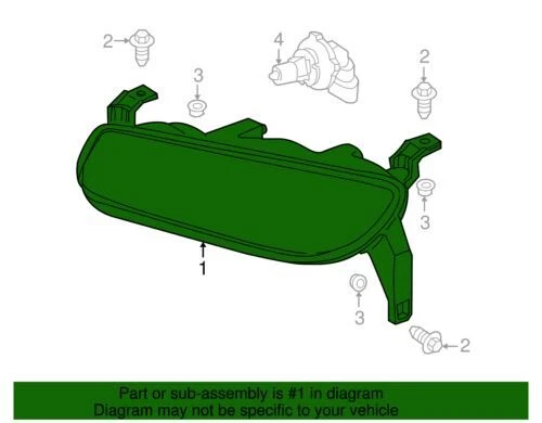 Genuine GM 2000-2002 Saturn L100 200 300 LW200 300 Composite Assembly 90583595 - Image 2 of 2