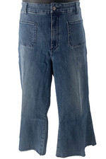 NYDJ Higher Rise Patchie Major Wide-Leg Crop Jeans Caliente