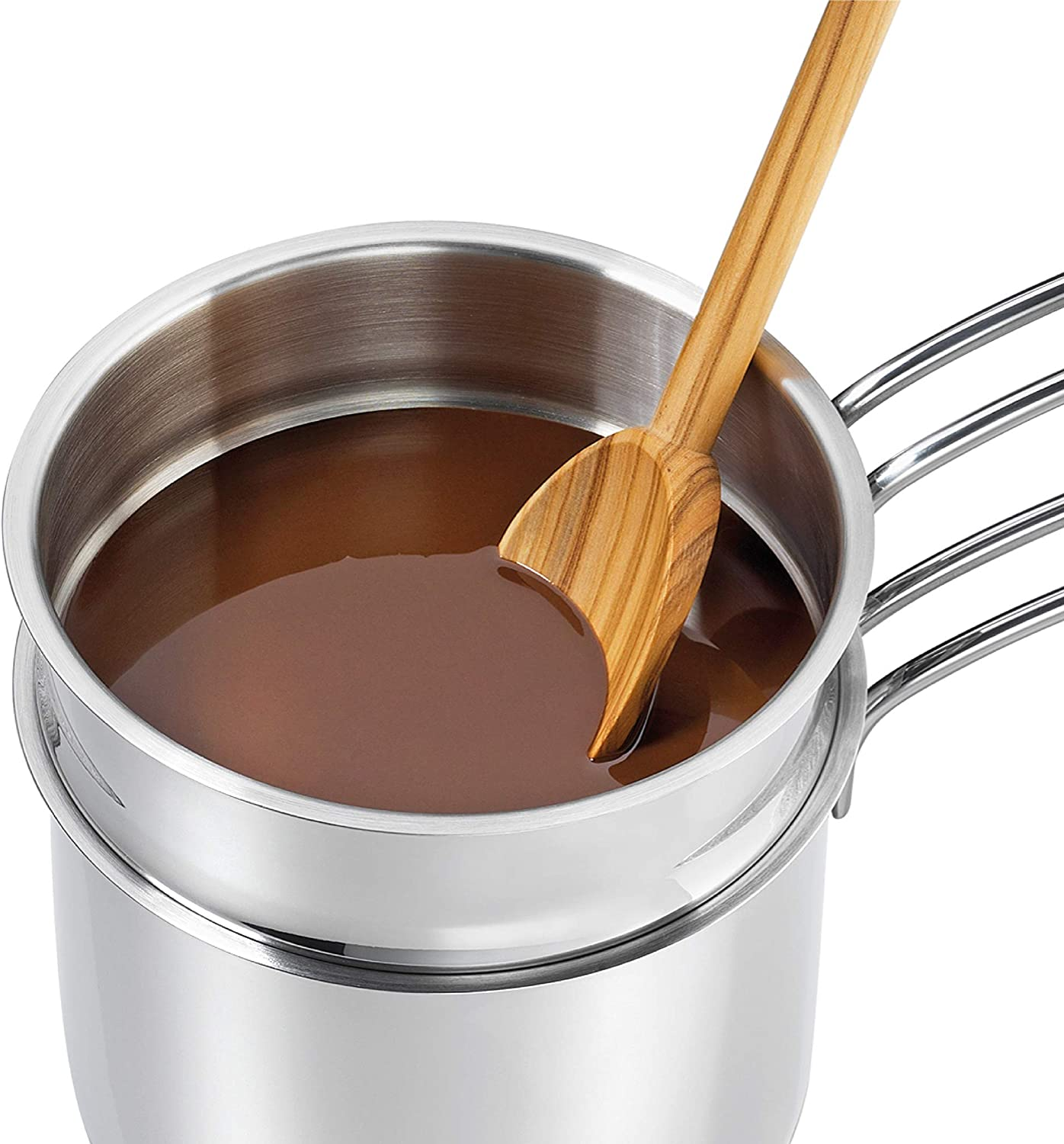 K2370602814 Double Boiler/Bain Marie Set with Glass Lid, 5.5" Diameter