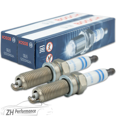 2x BOSCH YR5NI332S Zündkerze 0 242 145 510 entstört Fiat 500 Hyundai Alfa Romeo