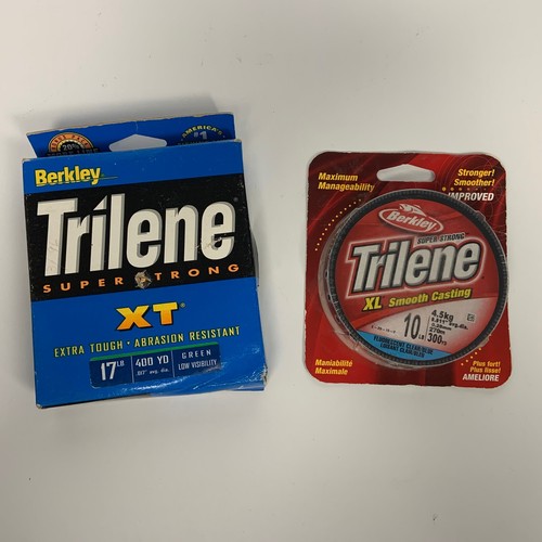 Berkley Trilene XL Fishing Line 10 LB. 300 Yd. Clear Blue Fluorescent & XT 17lb. - Picture 2 of 3