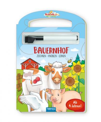 Thumbnail - Trötsch Pappenbuch Schreib Und Wisch Weg Pappenbuch Bauernhof