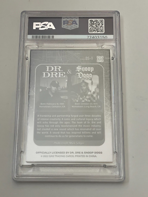 2022 GAS Trading Card DR DRE & SNOOP DOGG Ltd Ed Death Row Chronic PSA 8 Graded | eBay 2022 GAS Trading Card DR DRE & SNOOP DOGG Ltd Ed Death Row Chronic PSA 8 Graded | eBay