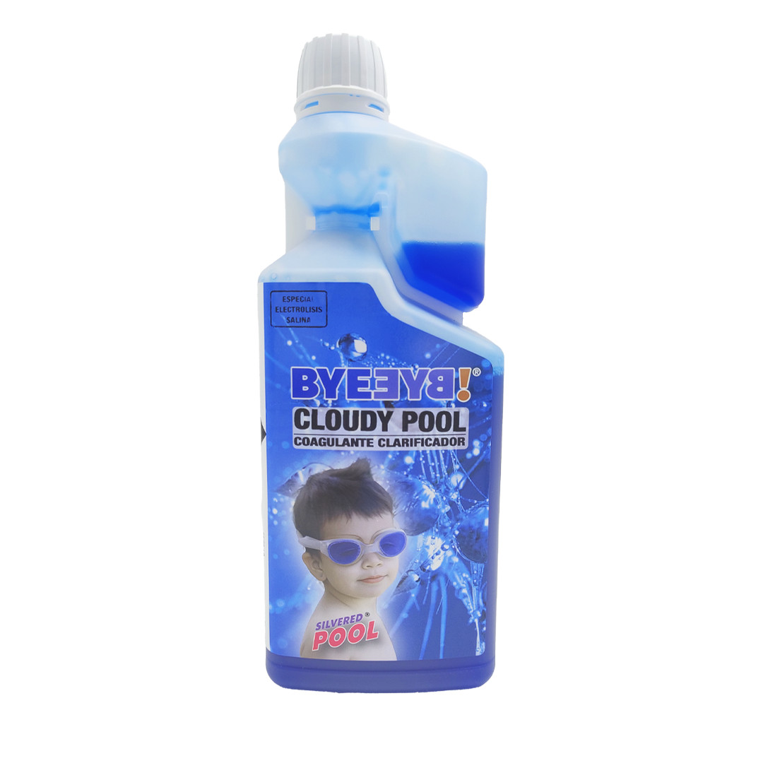 BYEƎYꓭ! Cloudy Pool: Coagulante, Floculante y Clarificador aguas de Piscinas 1 L