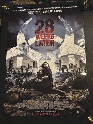 28 WEEKS LATER Original D/S 27x40 Movie Poster Juan Carlos Fresnadillo