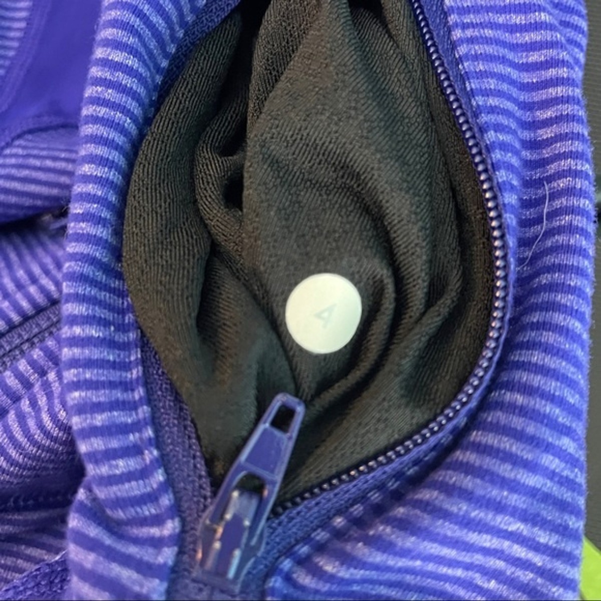 Lululemon Size 4 In Stride Jacket pigment Tonka Stripe