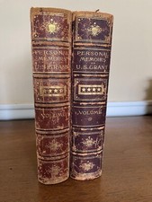 PERSONAL MEMOIRS of ULYSSES GRANT 1st Edition CIVIL WAR History 2V Set 1885