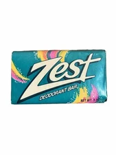 Vintage 1988 Original Zest Deodorant Bar Soap Zestfully Clean 5oz Bar Sealed