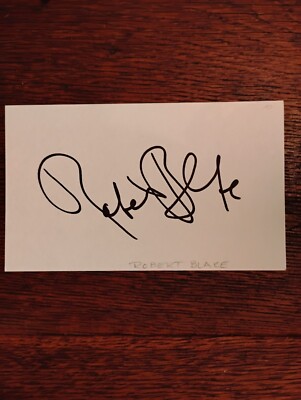 Robert Blake Baretta Signed Card Autographed W/ COA
