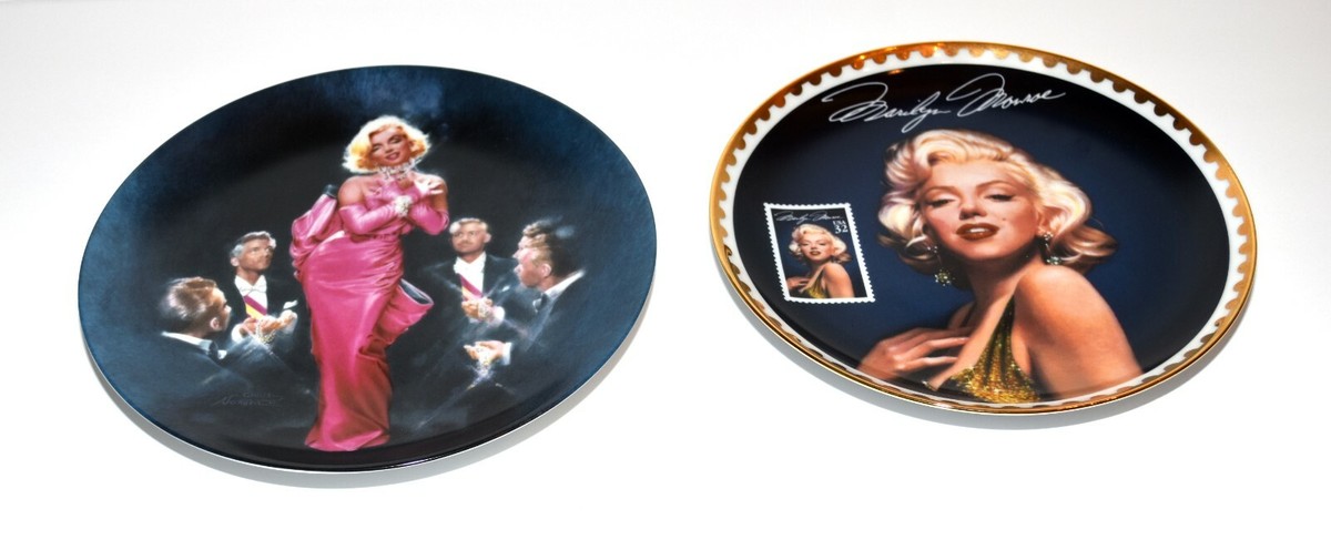 2 Marilyn Monroe Plates 1995 Sultry Yet Regal & 1990