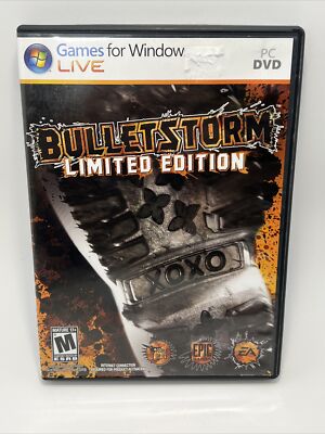 Bulletstorm Limited Edition PC Video Game Windows Epic Games GC CIB Key Code 