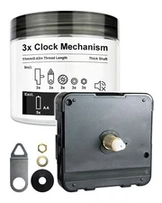 Wall Clock Movement 3 Set Kits for Do It Yourself Mechanism Sweep Second Hand...