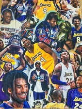 Kobe Bryant Blanket Throw Fleece Soft New