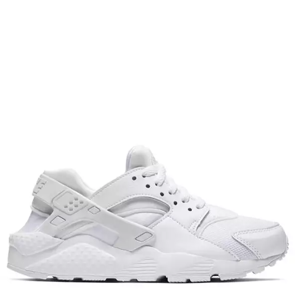 Nike Huarache Run Big Kids Shoes White Size UK 3.5 US 4Y defect