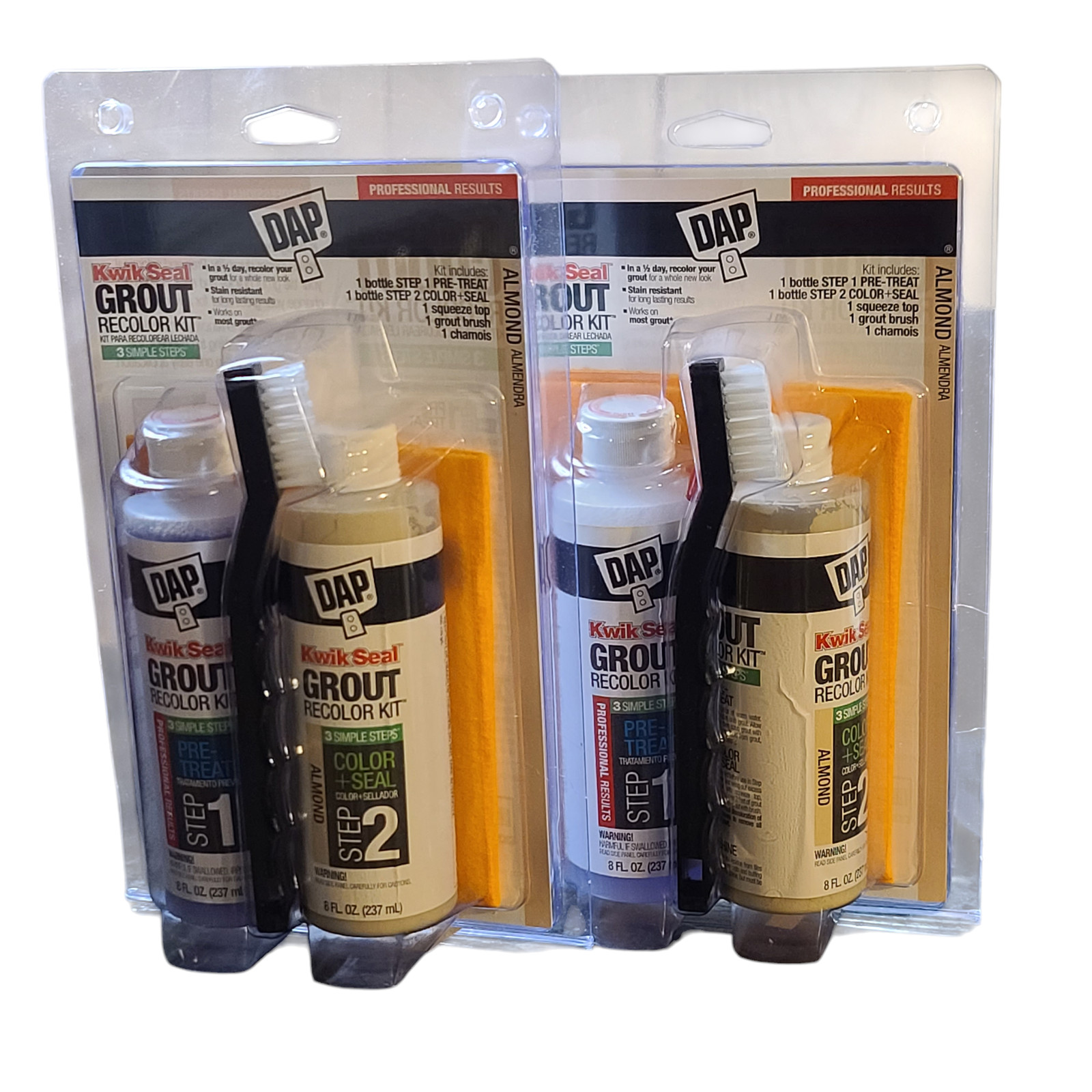 2 Pack Dap Almond Grout Cleaner & Recolor Kit