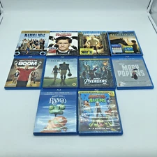 Lot 10 Blu-ray DVD Kids Movies Rango Zookeeper Mamma Mia Avengers NO Digital C