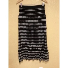 Leon Max Limited Edition/Max Studio ruffled tulle black/white maxi skirt, SZ SM