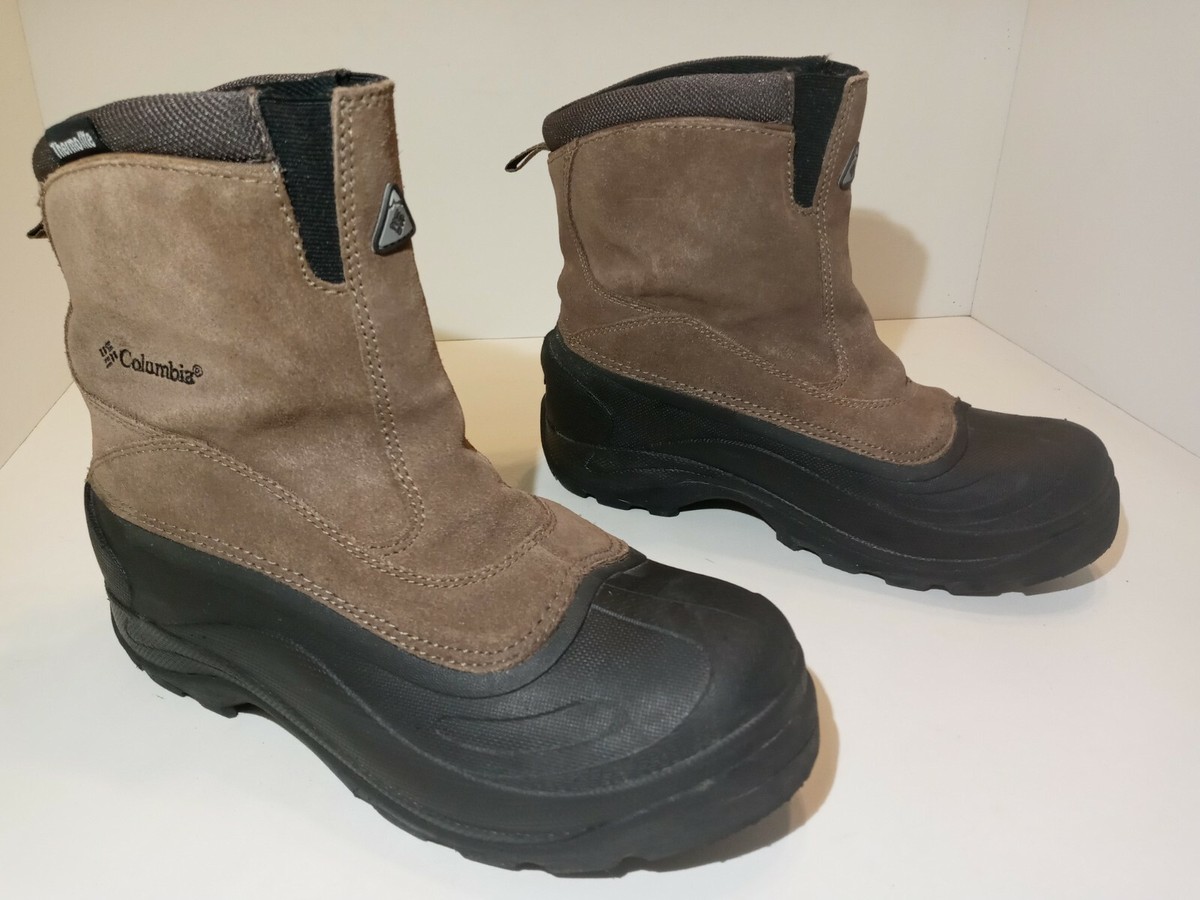 Columbia Men\'s Tan Black Cascadian Summit Suede Leather Snow Boots Size US 9 Columbia Mens Cascadian Summit Winter Boots Suede Leather  main image 2