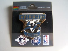 NBA Washington Wizards Pin Stamped 1997 Imprinted Products Basketball OOP 