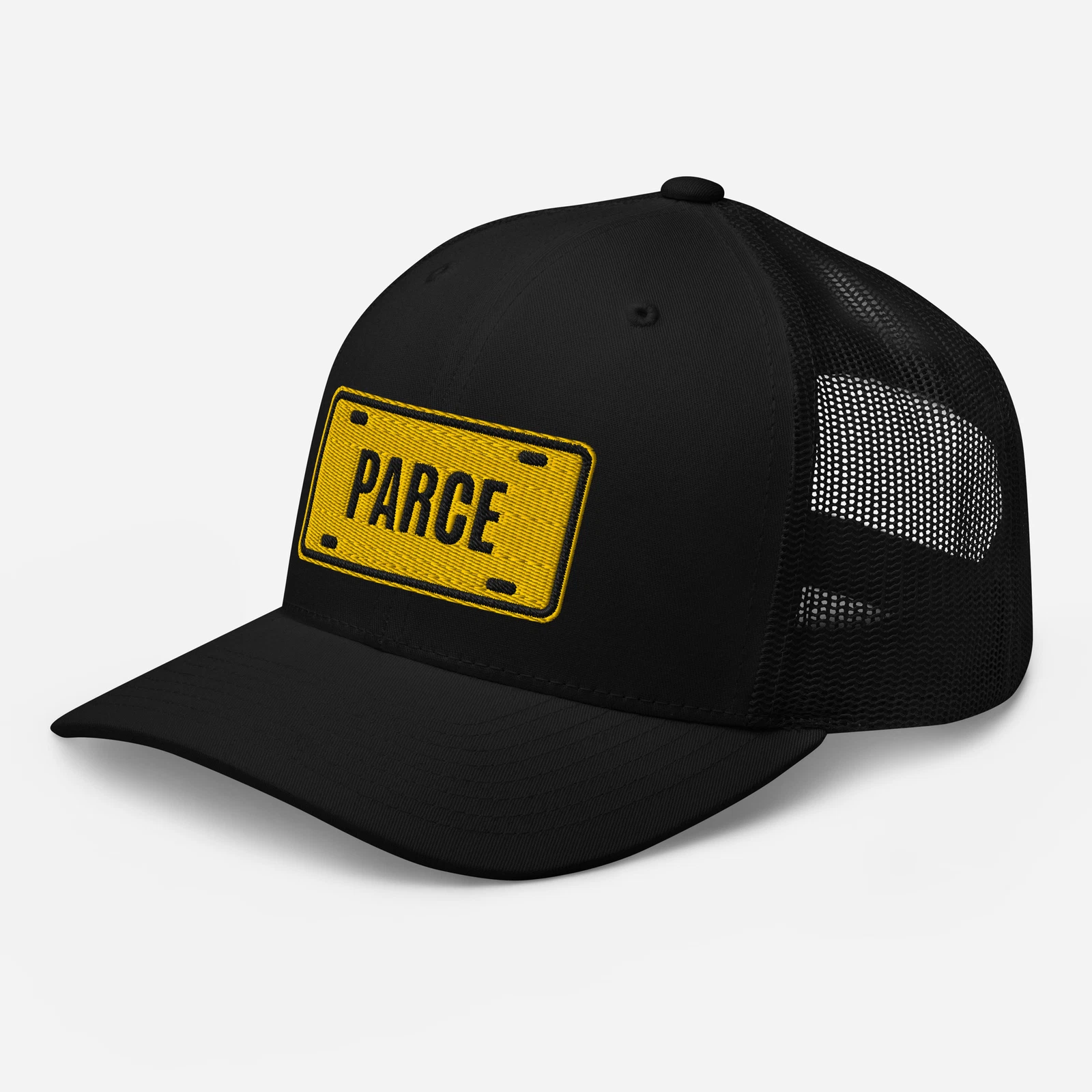 GORRA/CAP TRUCKER UNISEX - MARCA YUPOONG - PLACA PARCE COLOMBIA - BORDADA