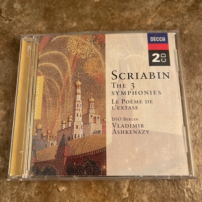 Alexander Scriabin : Scriabin: The 3 Symphonies/Le Poeme De L'extase CD 2 discs