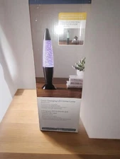 Multi Color Changing LED Swirling Glitter Lamp in Black Finish Style Selections