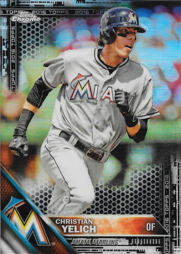 2016 Topps Chrome Black Refractor Parallel cards - You Pick - Complete your set