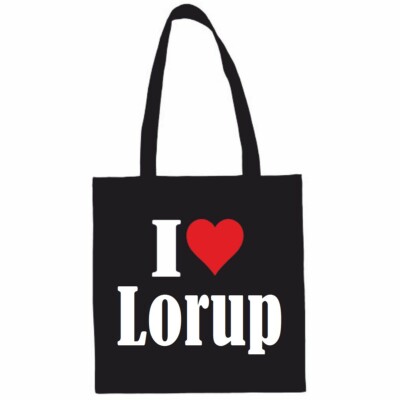 Tasche Beutel Baumwolltasche I Love Lorup Schulbeuten Einkaufstasche Sporttasche